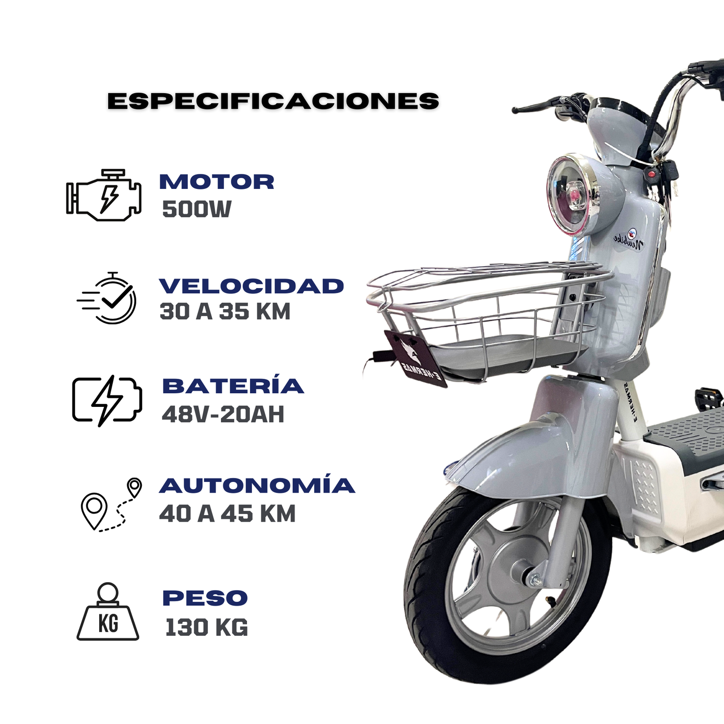 Motobici eléctrica E-hermas Modeng