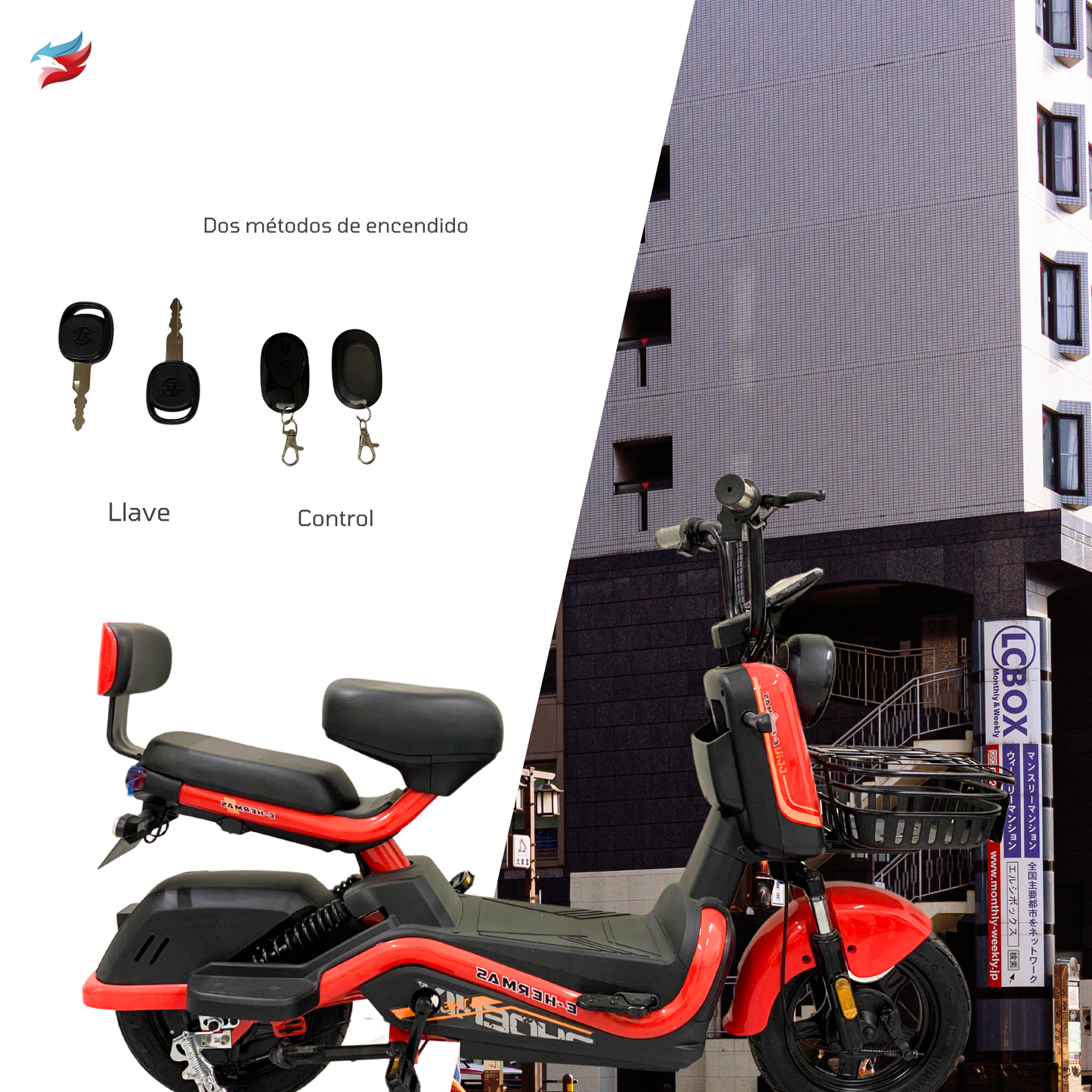 Motobici eléctrica E-hermas Tuhu Max