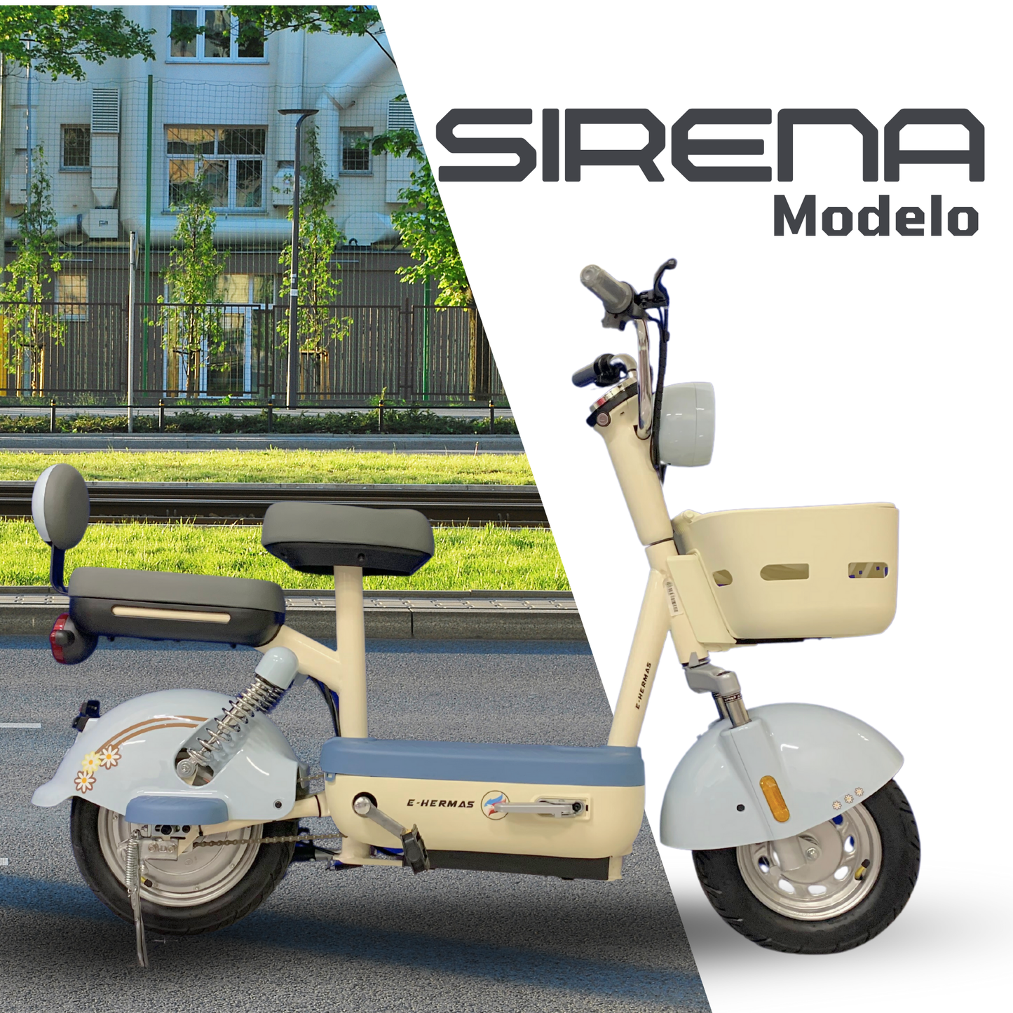 Motobici Eléctrica E-hermas Sirena