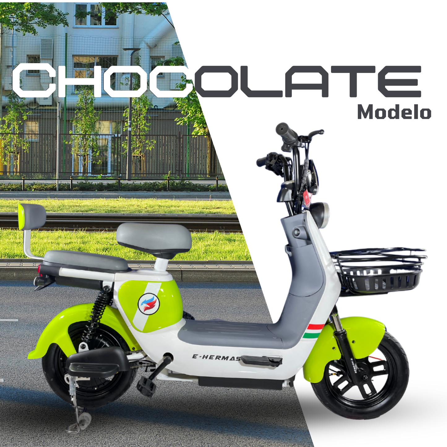 Motobici eléctrica E-hermas Chocolate