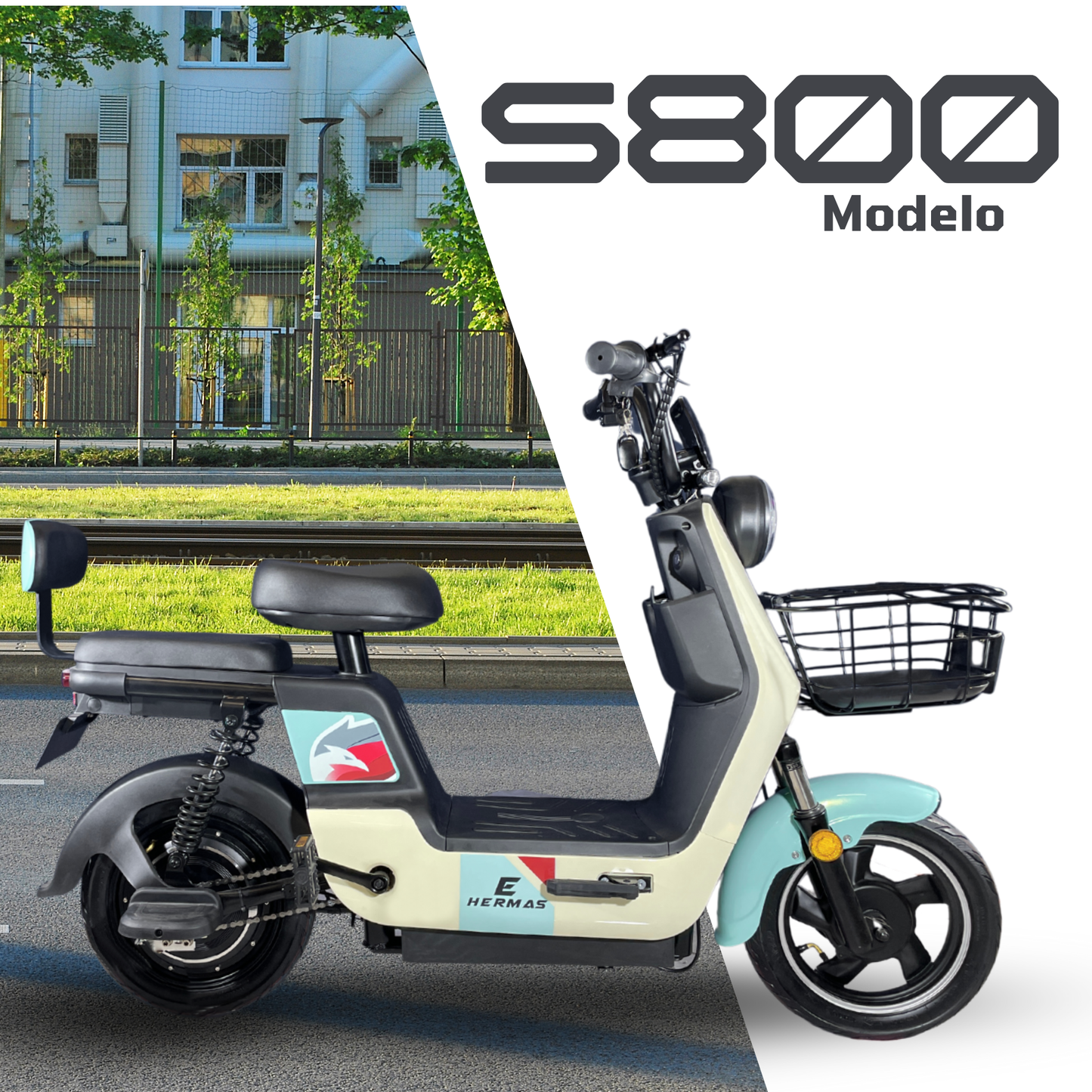 motobici eléctric E-hermas S800