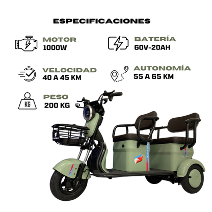 Tricimoto Eléctrica E-hermas C11