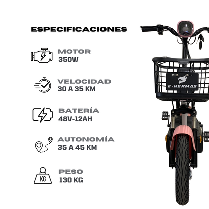 Motobici Eléctrica E-hermas Luna