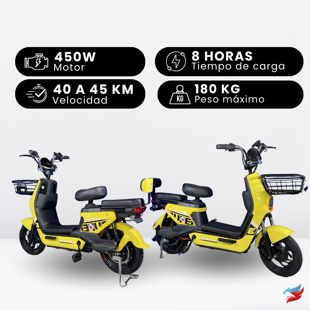 Motobici eléctrica E-hermas FOX