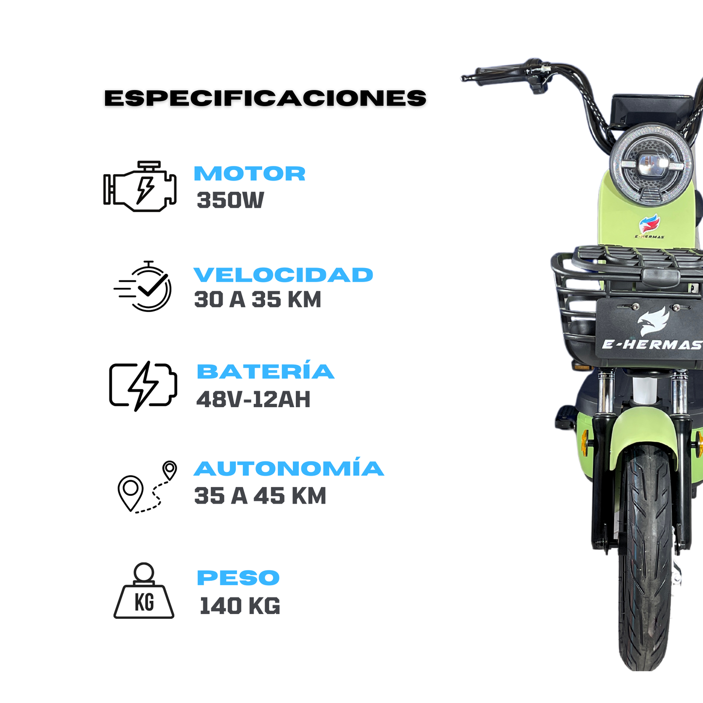 Motobici Eléctrica E-hermas LEHU