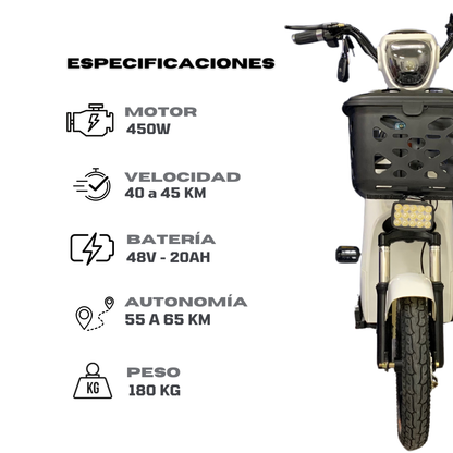 Motobici eléctrica E-hermas NAVI