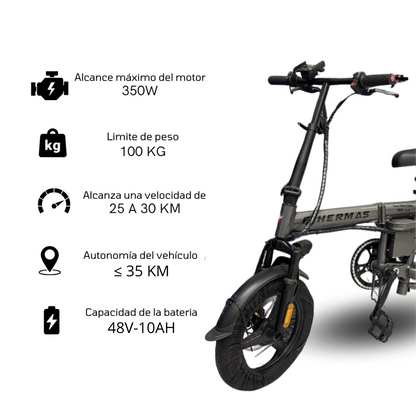 Bicicleta Eléctrica E-hermas MF10